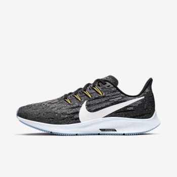 Nike Air Zoom Pegasus 36 - Női Futócipő - Fekete/Kék/Világos Kék/Fehér